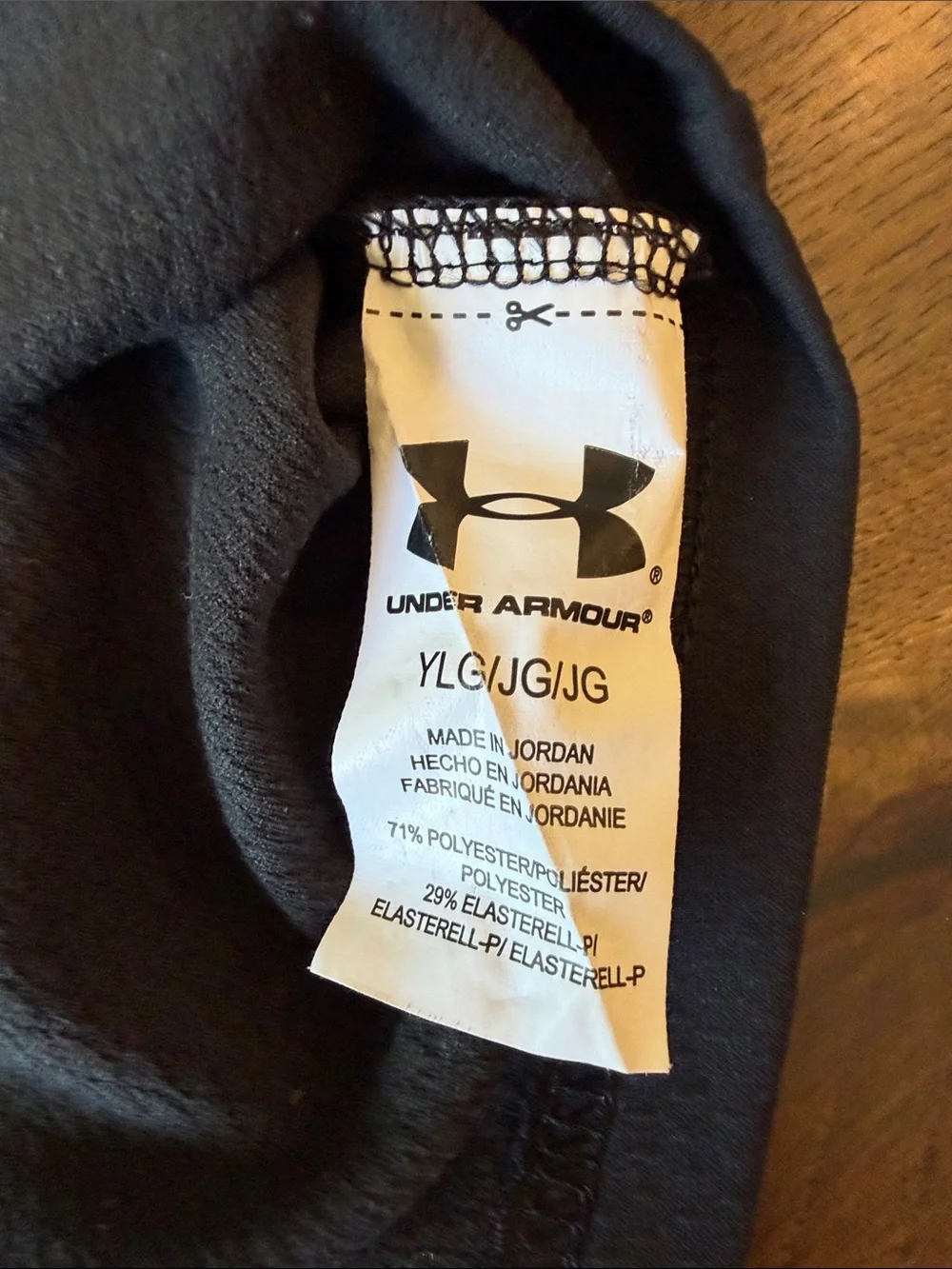 Under Armour Youth Large ColdGear Black Shirt Base 2.0